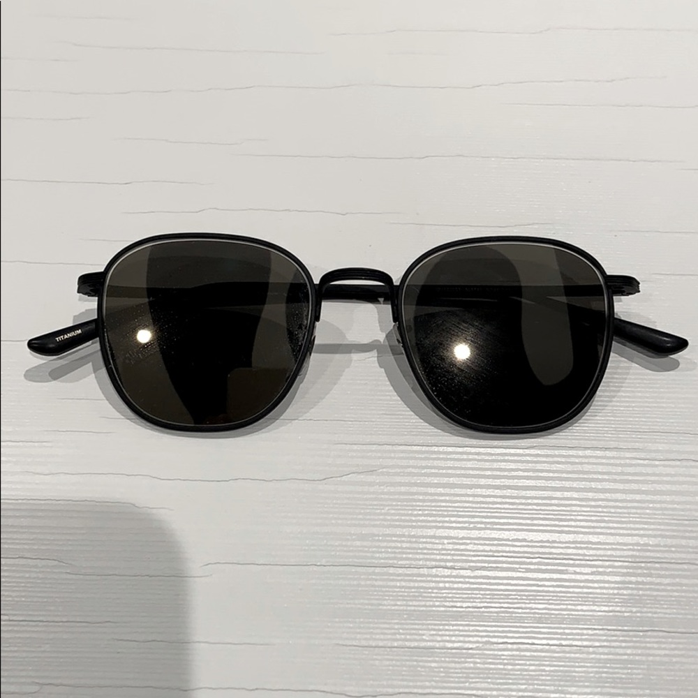 Oliver Peoples Black Mirrored Sunglasses